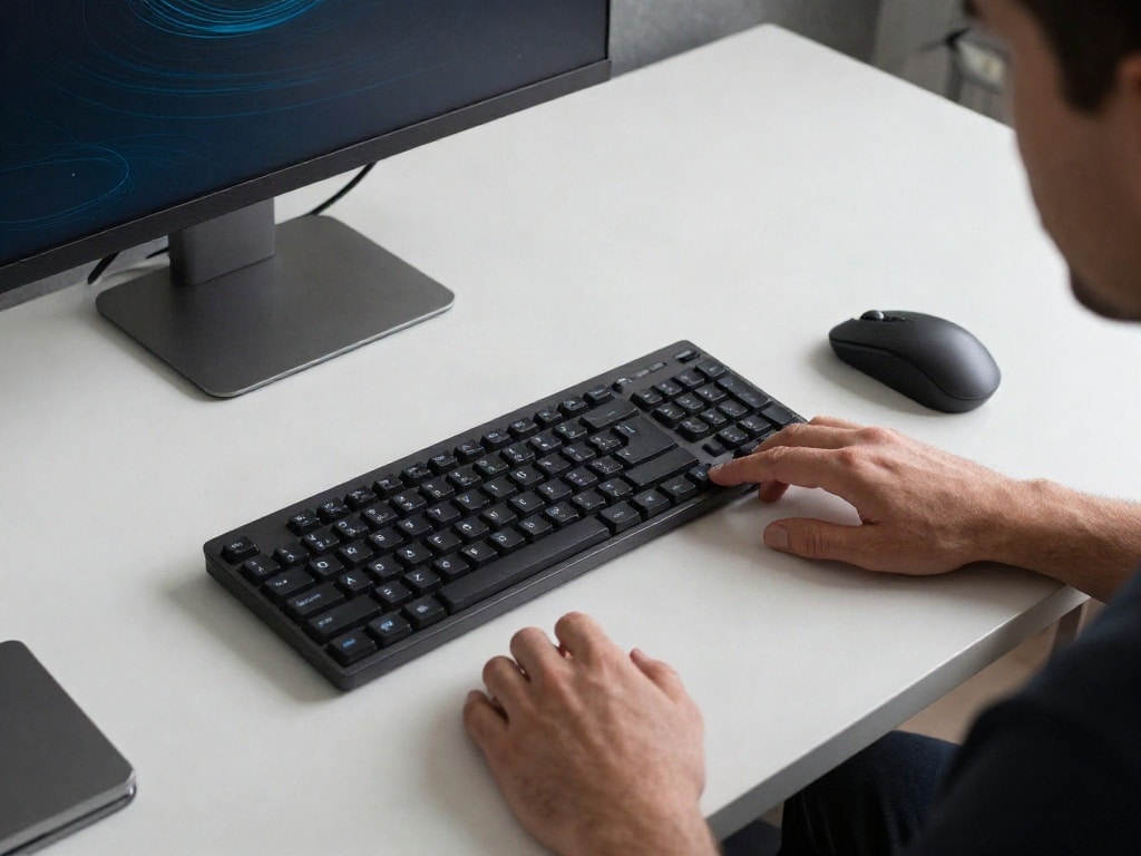 65-Prozent-Tastatur mit Pfeiltasten