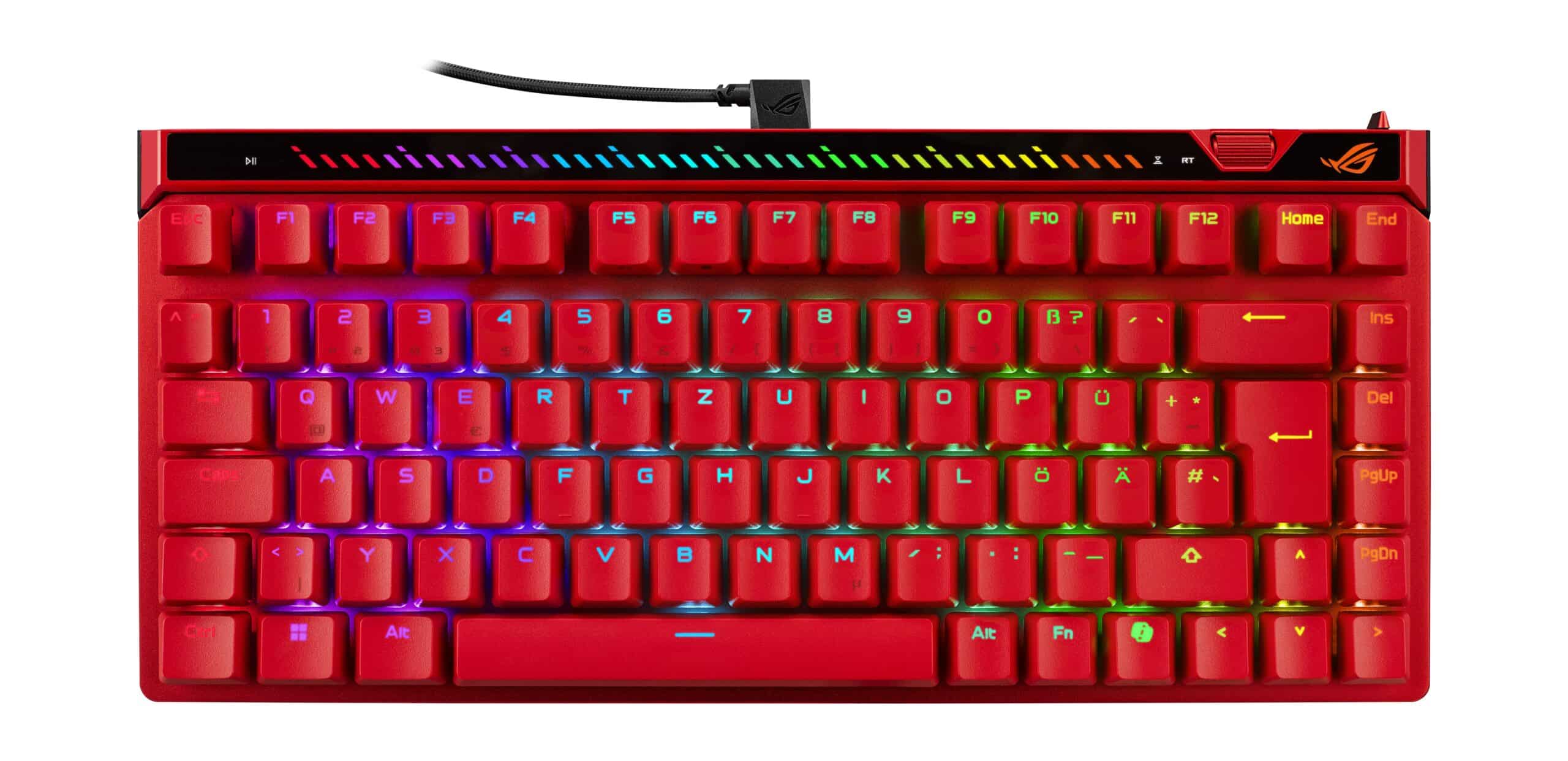 ASUS ROG Falchion Ace 75 HE Lava-Rot – Kabelgebundene Gaming-Tastatur