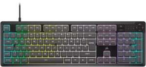 Corsair K55 Core RGB (DE) Gaming Tastatur grau