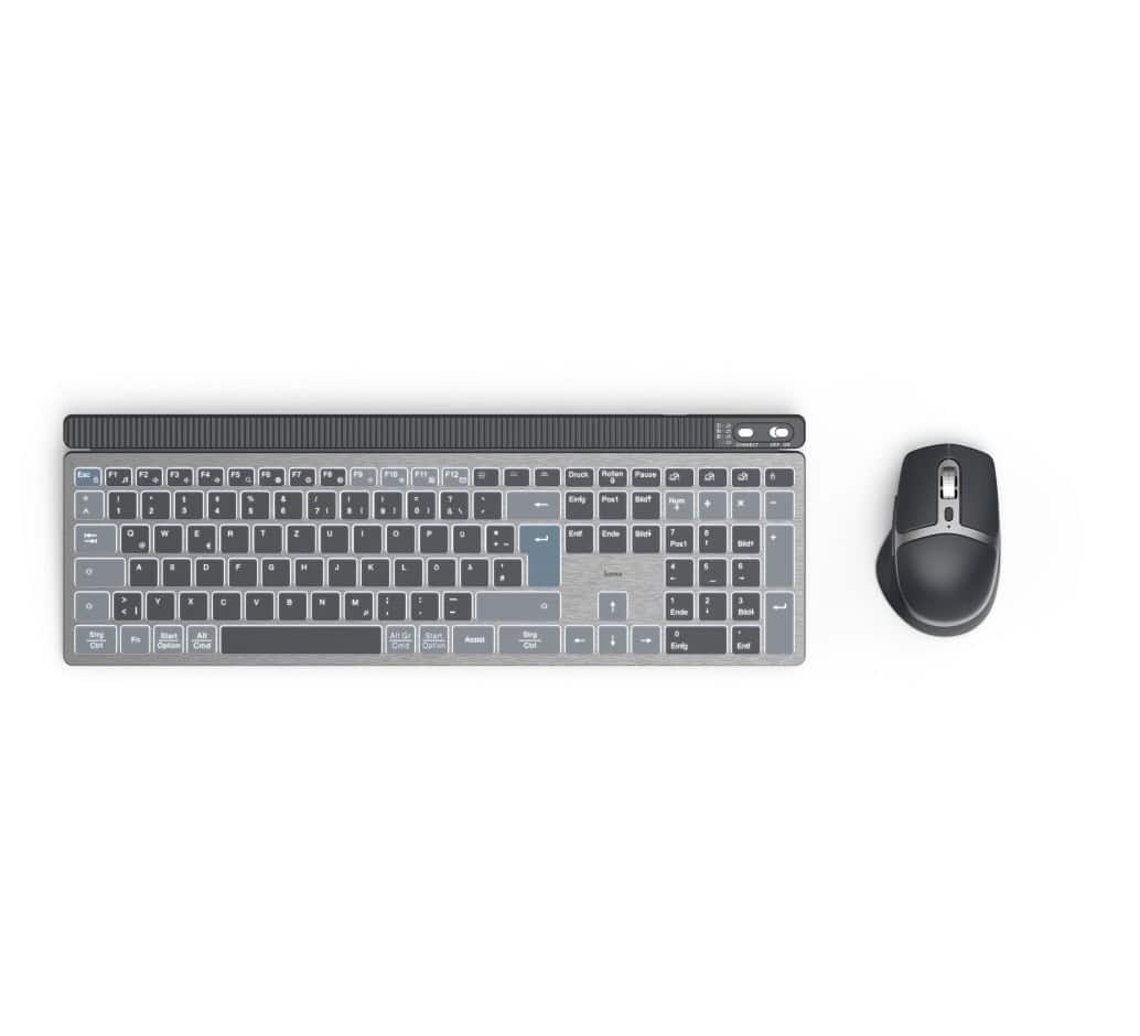 Hama WKM-750 (DE) Kabelloses Tastatur-Set schwarz