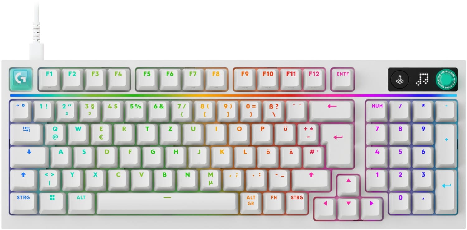 Logitech G G316 X 98 Tactile (DE) Gaming Tastatur weiß