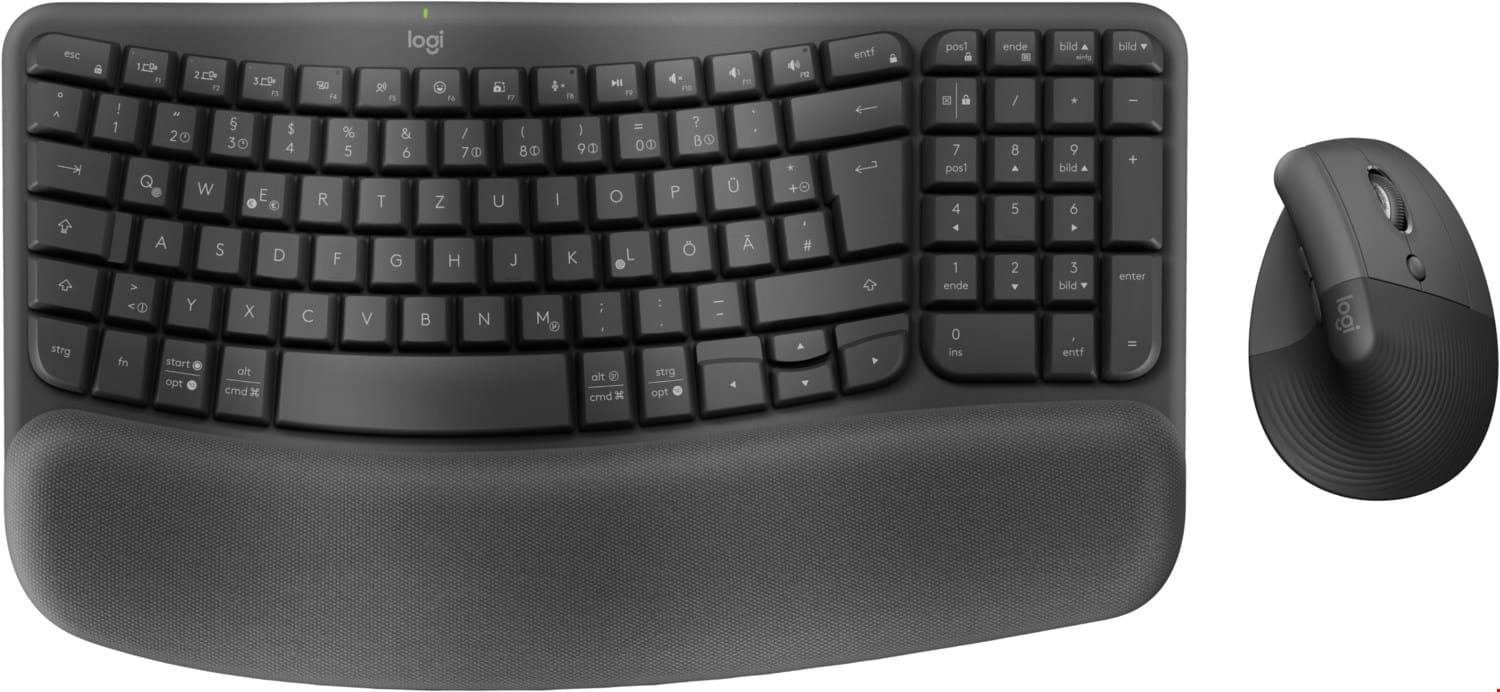Logitech Wave Keys and Lift Combo (DE) grafit