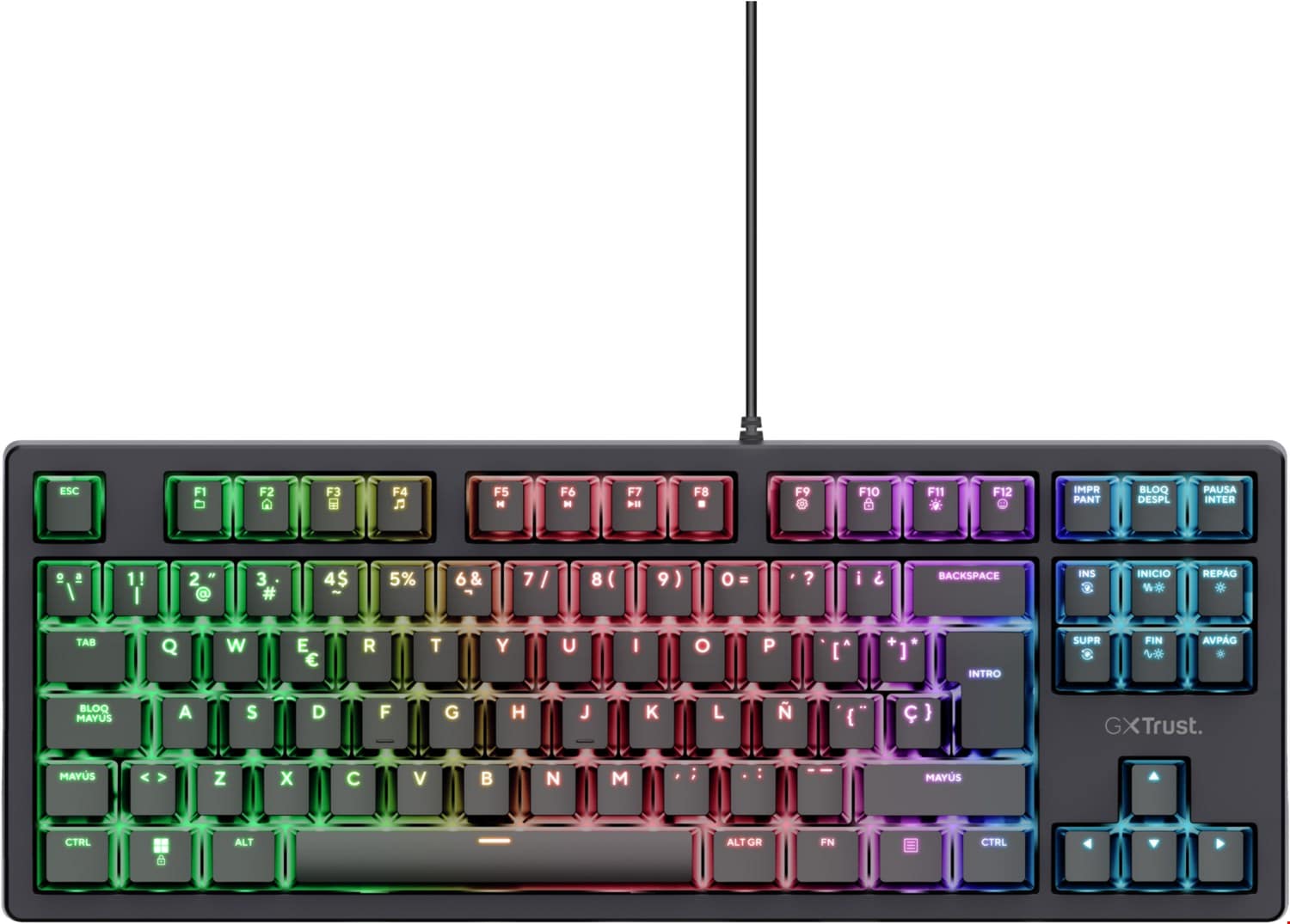 Trust GXT 864 Cada TKL (DE) Gaming Tastatur schwarz