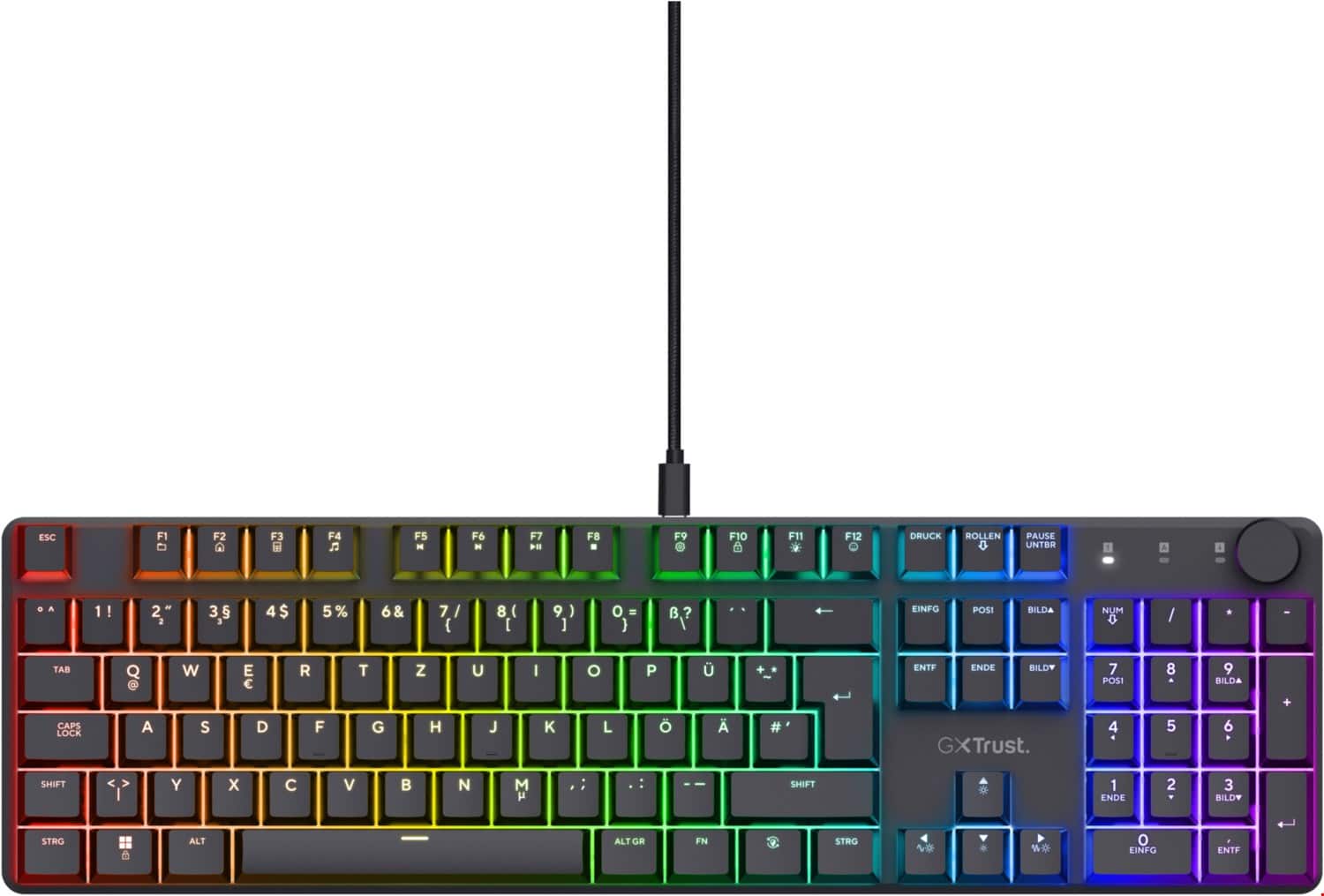 Trust GXT 866 Torix (DE) Gaming Tastatur schwarz
