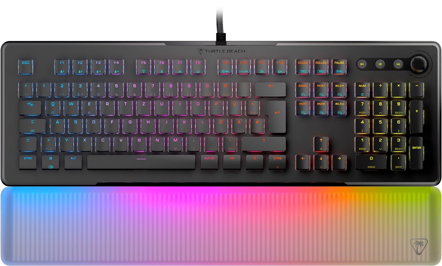 Turtle Beach Vulcan II Max (DE) Gaming Tastatur Lineare Switches schwarz