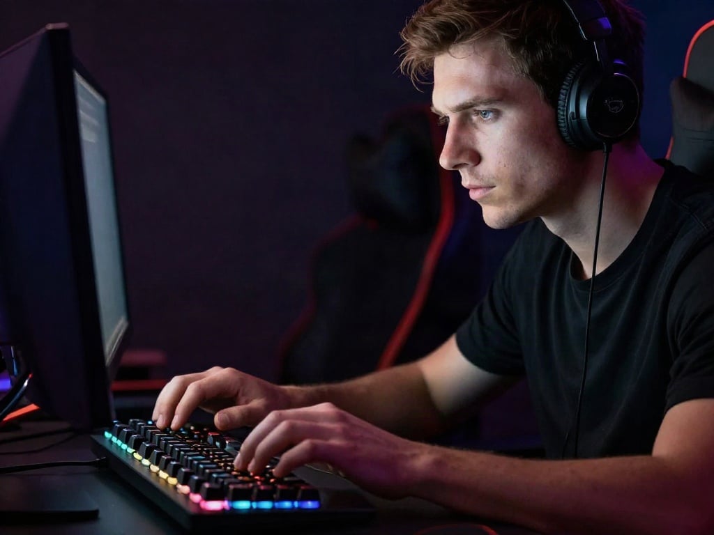 Gaming-Tastatur für schnelle Reaktionszeiten