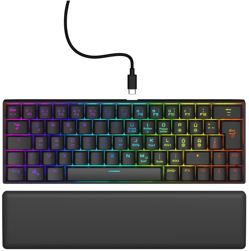 uRage Exodus 760 Mechanical Mini (DE) Gaming Tastatur schwarz