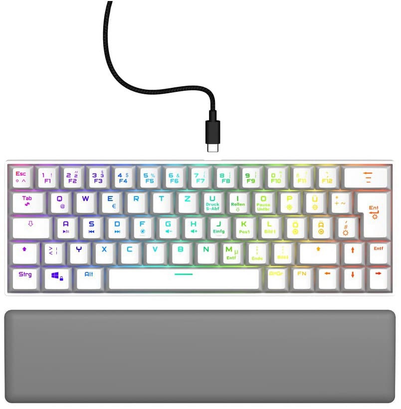 uRage Exodus 760 Mechanical Mini (DE) Gaming Tastatur weiß