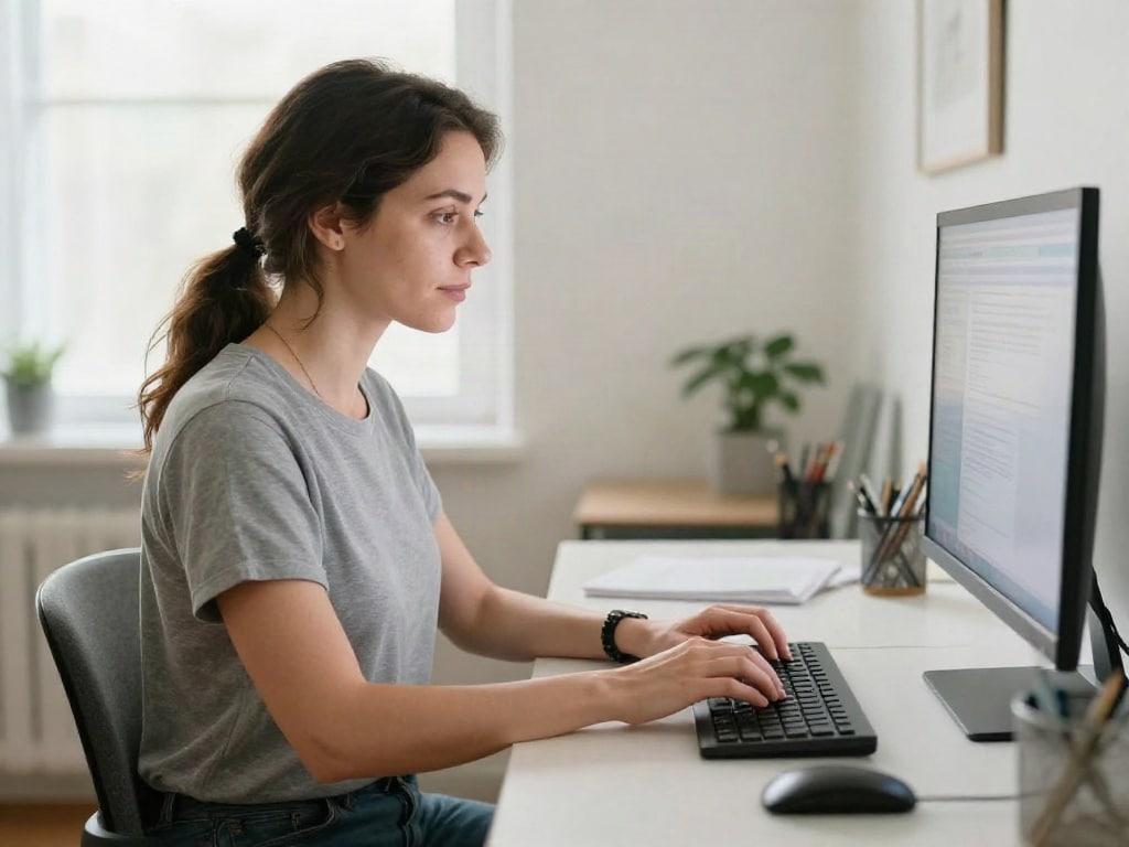 Wie positioniert man eine Tastatur ergonomisch richtig?