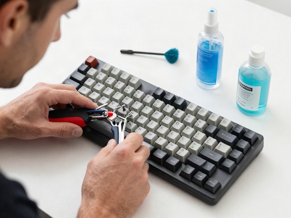 Wie reinigt man eine mechanische Tastatur richtig?