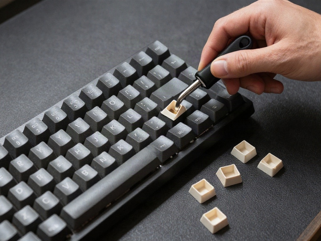 Wie wechselt man Keycaps einer mechanischen Tastatur?