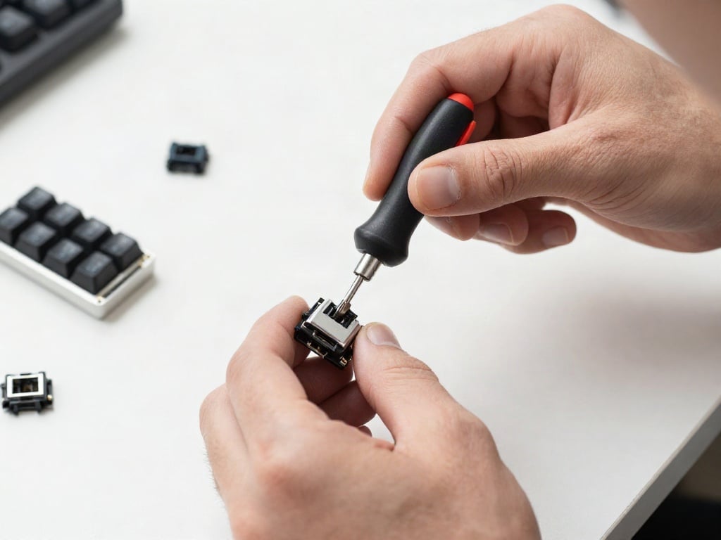 Wie wechselt man Switches bei einer Hot-Swap-Tastatur?